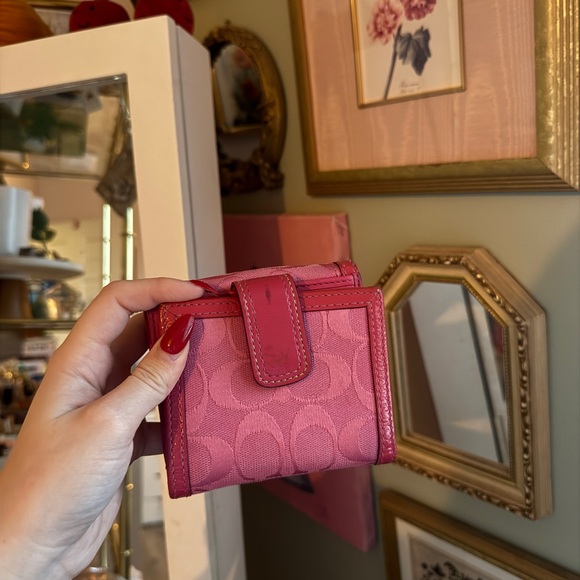 Coach Fuchsia Buckle Wallet - Picture 3 of 6
